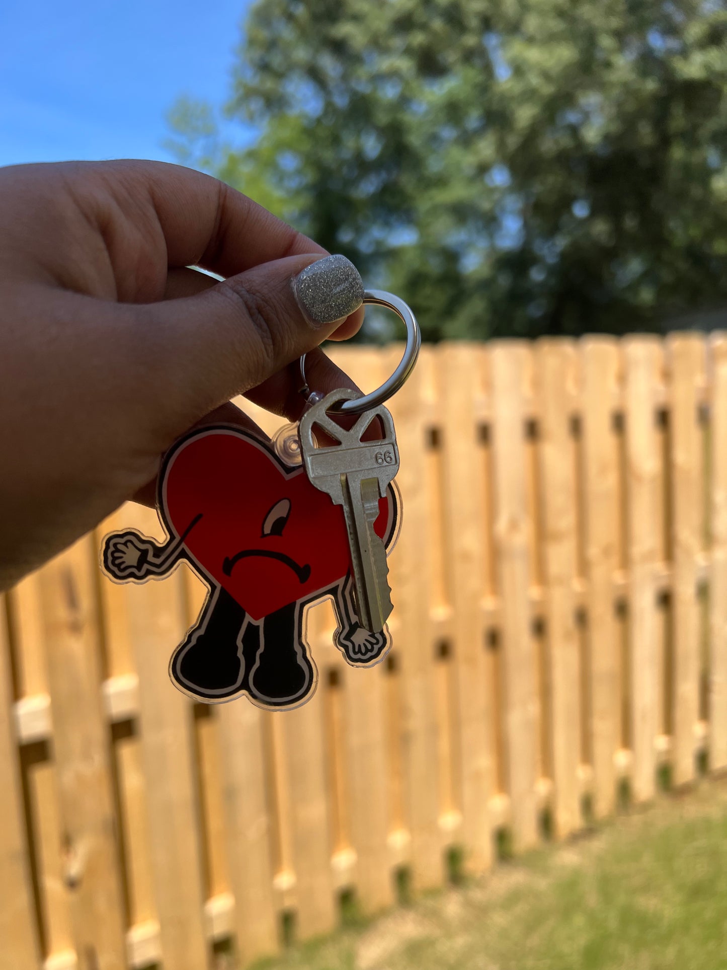 Sad Heart keychains