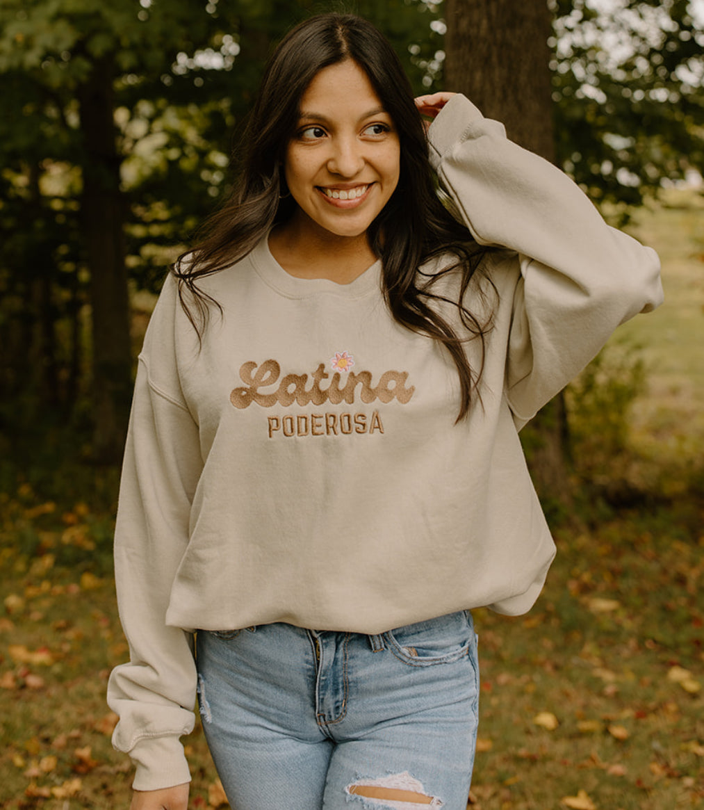 Latina Poderosa embroidered sweatshirt