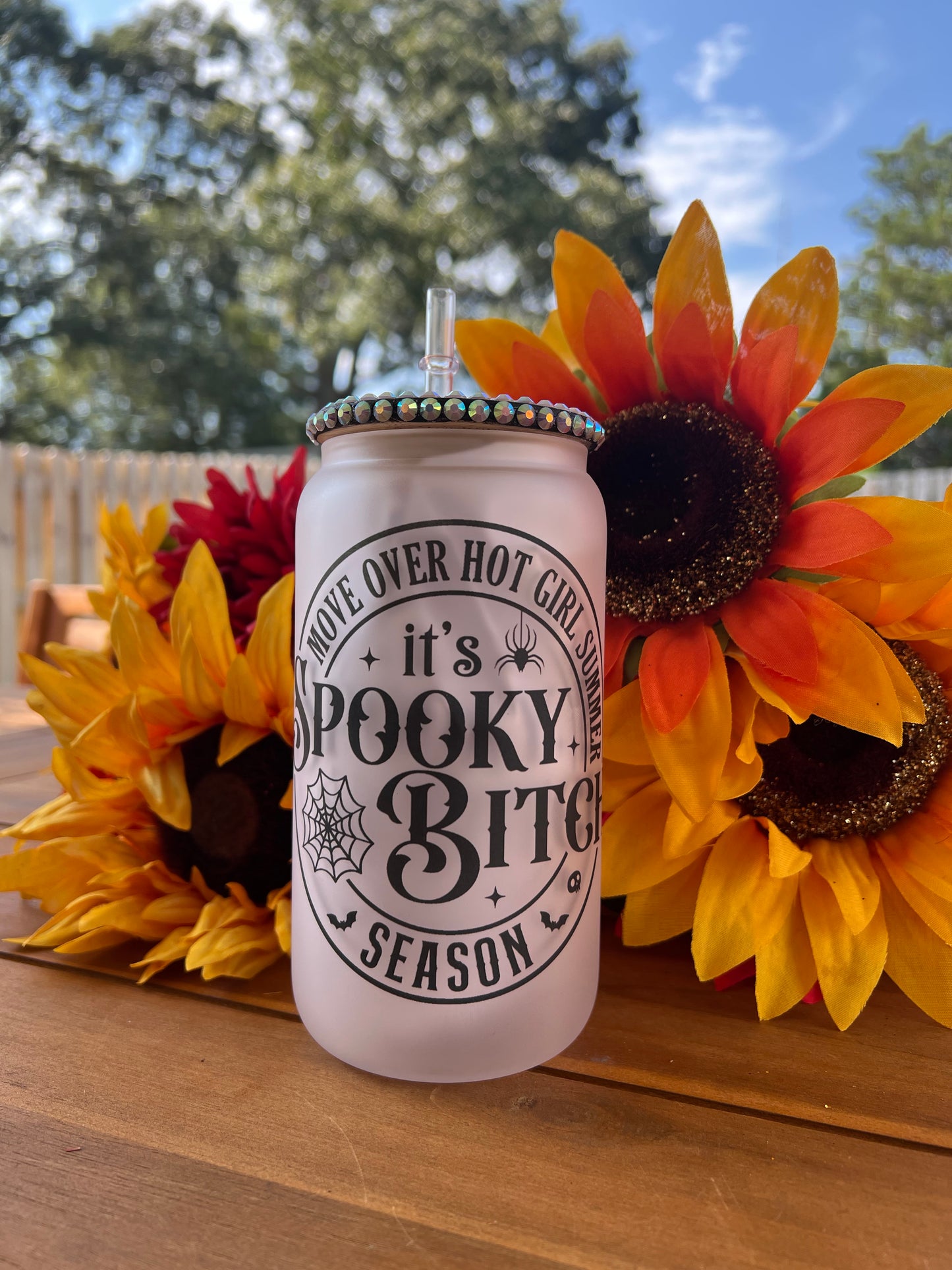 Fall Girl Glass can