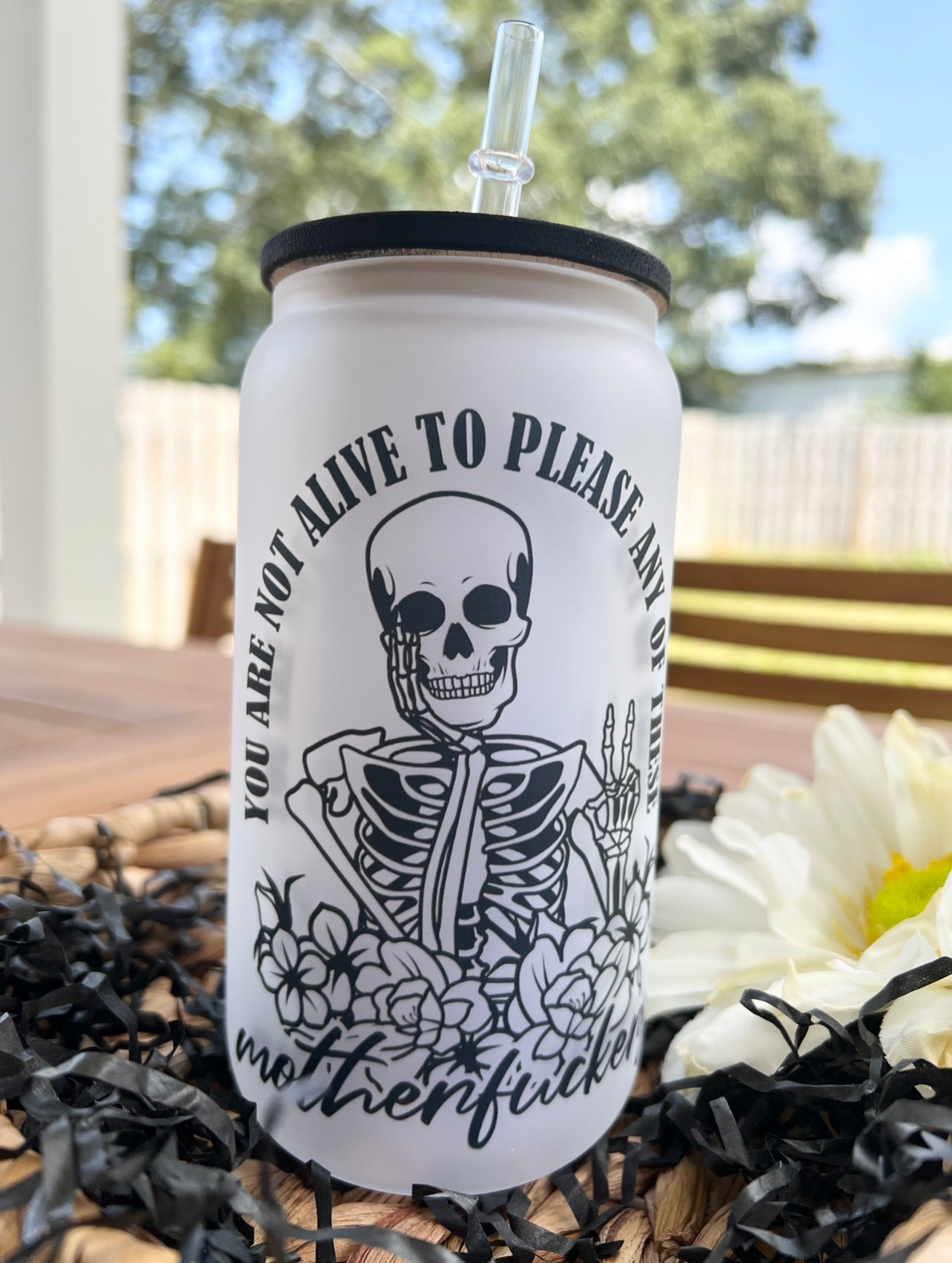 Mtf Skull Glass Can